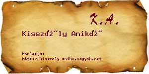 Kisszély Anikó névjegykártya